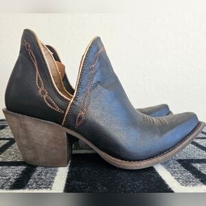 Ariat Encore Black Leather Ankle Booties